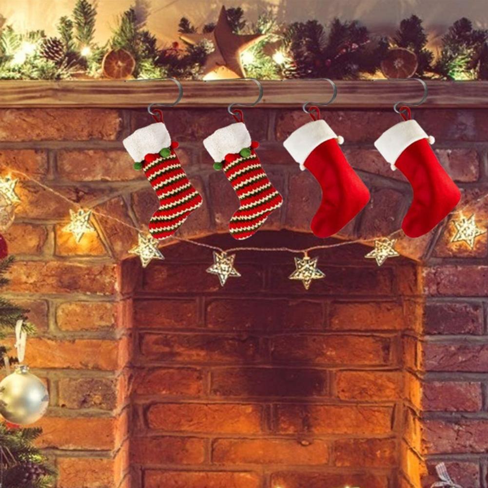 Christmas Stocking Hanging - Hanging Item Holder Christmas Fireplace Stocking