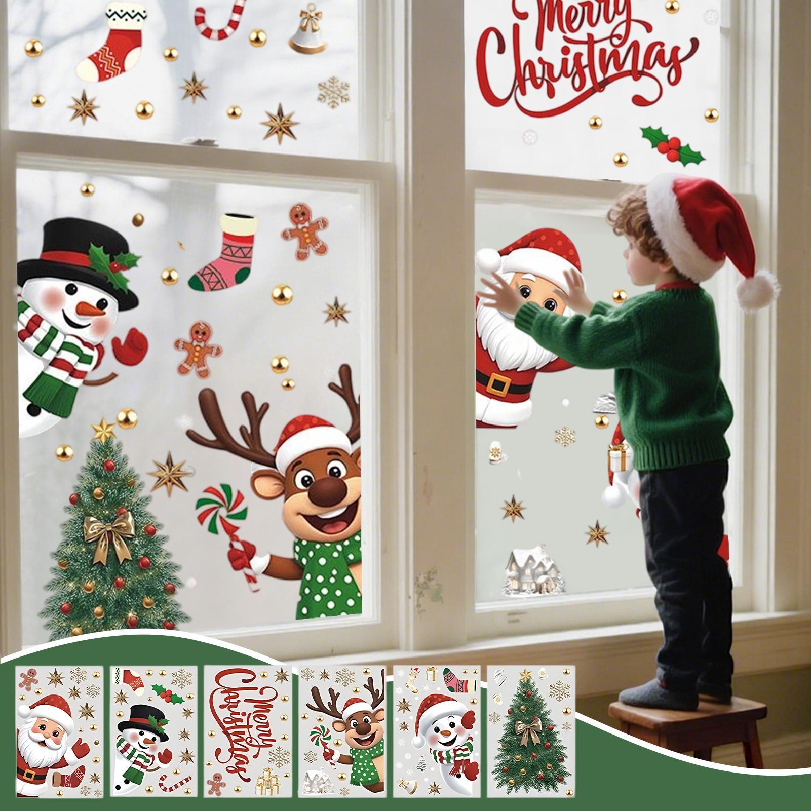 Christmas Window Decorations H - Snowflake Window Decal 评论和价格