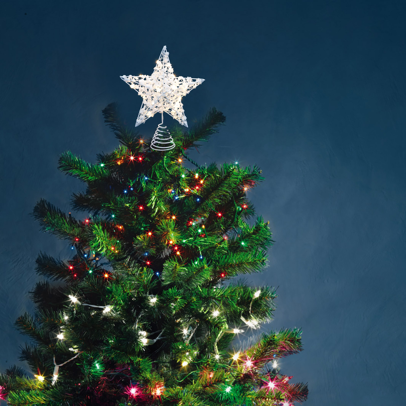 1Pcs Christmas Tree Star Lamp  - Star Tree Topper 评论和价格