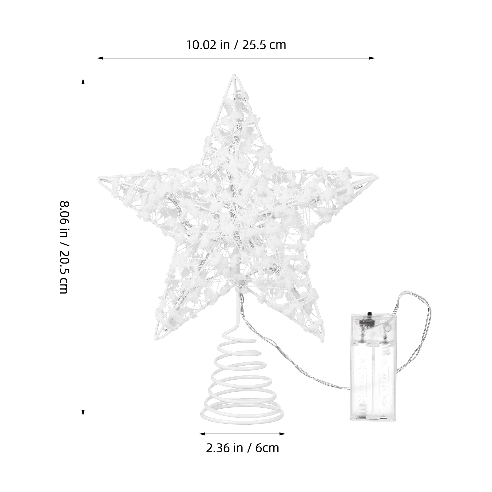 1Pcs Christmas Tree Star Lamp  - Star Tree Topper 评论和价格