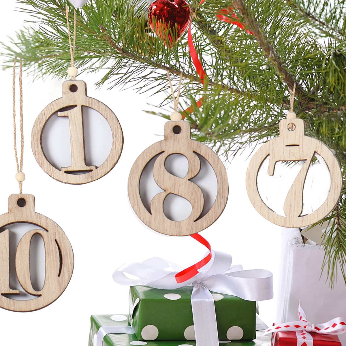 Number 1-25 Digital Wooden Chr - Advent Calendar Gift 评论和价格