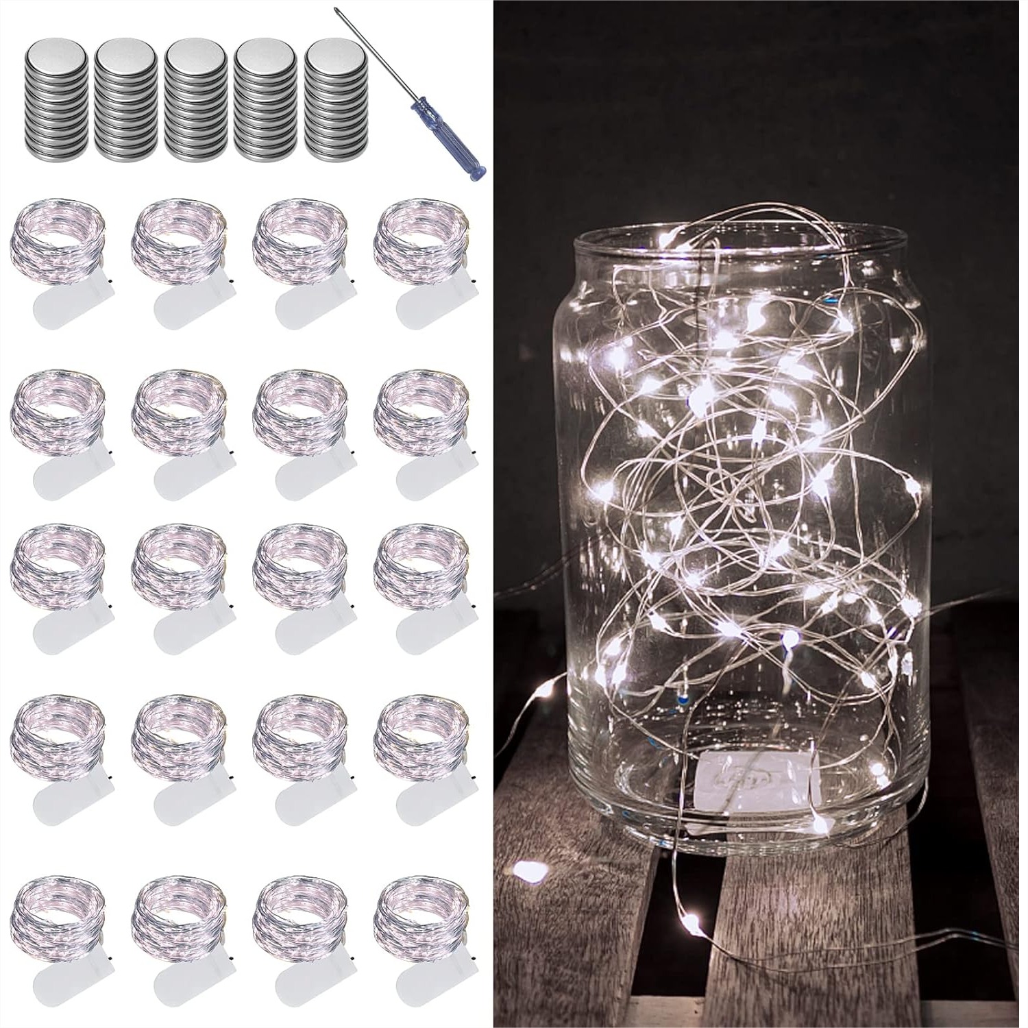 20 Pack Fairy Lights Battery O - Led Fairy String Lights 评论和价格