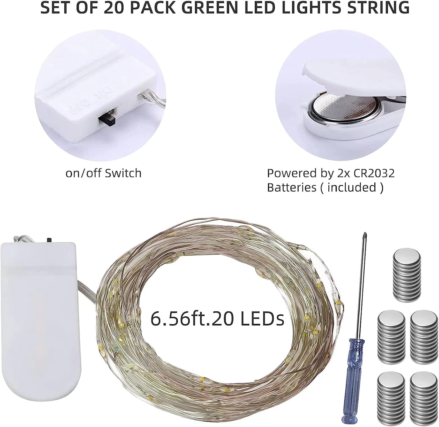 20 Pack Fairy Lights Battery O - Led Fairy String Lights 评论和价格