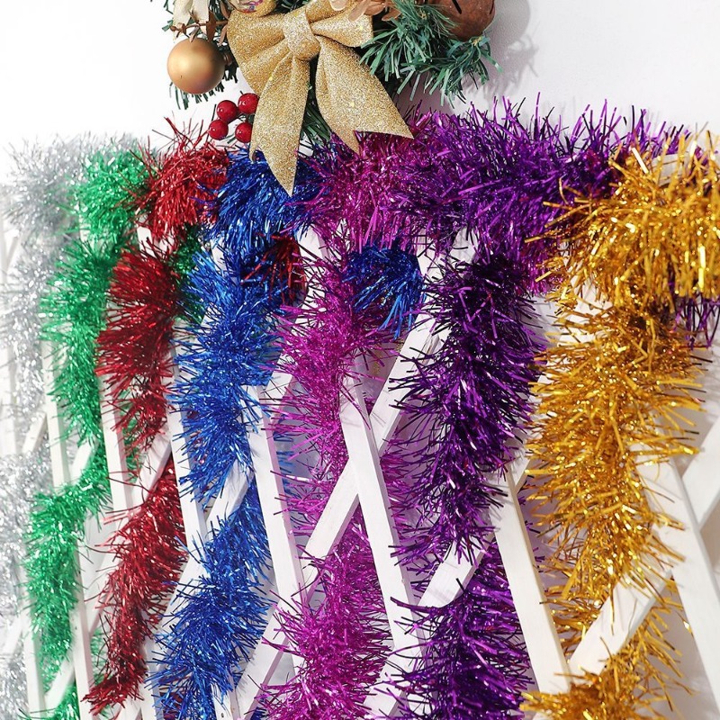 1.5/30M Long Bold Thicked Stri - Tinsel Garland Decoration 评论和价格