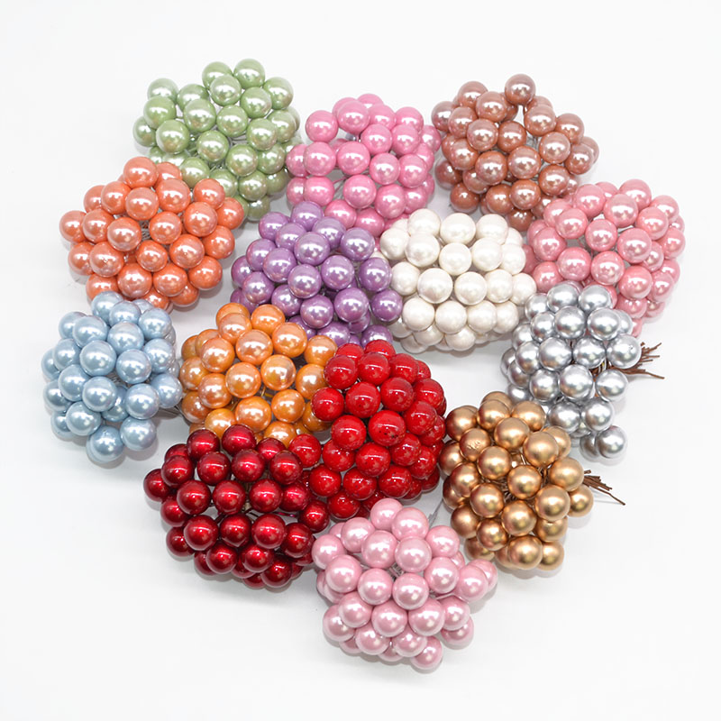 100/200pcs Pearl Stamens Mini  - Christmas Wreath Fake 评论和价格