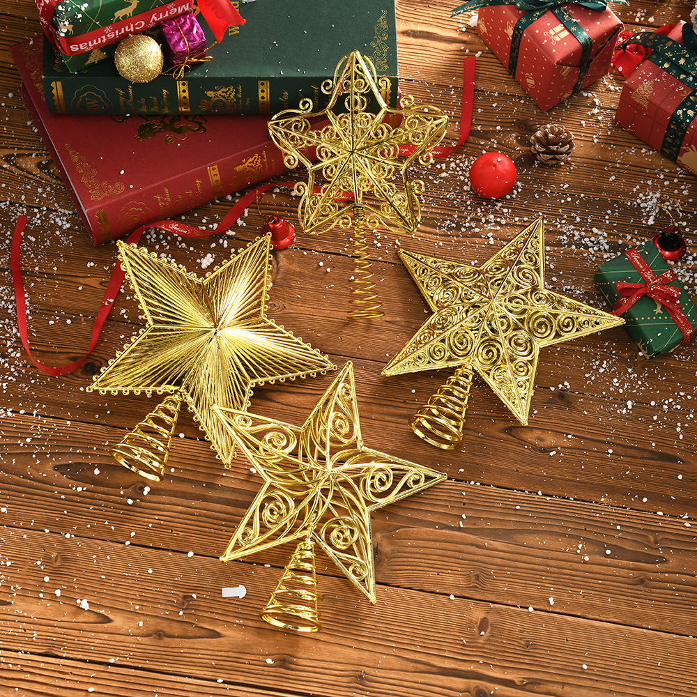 Gold Glitter Christmas Tree To - Star Tree Topper 评论和价格