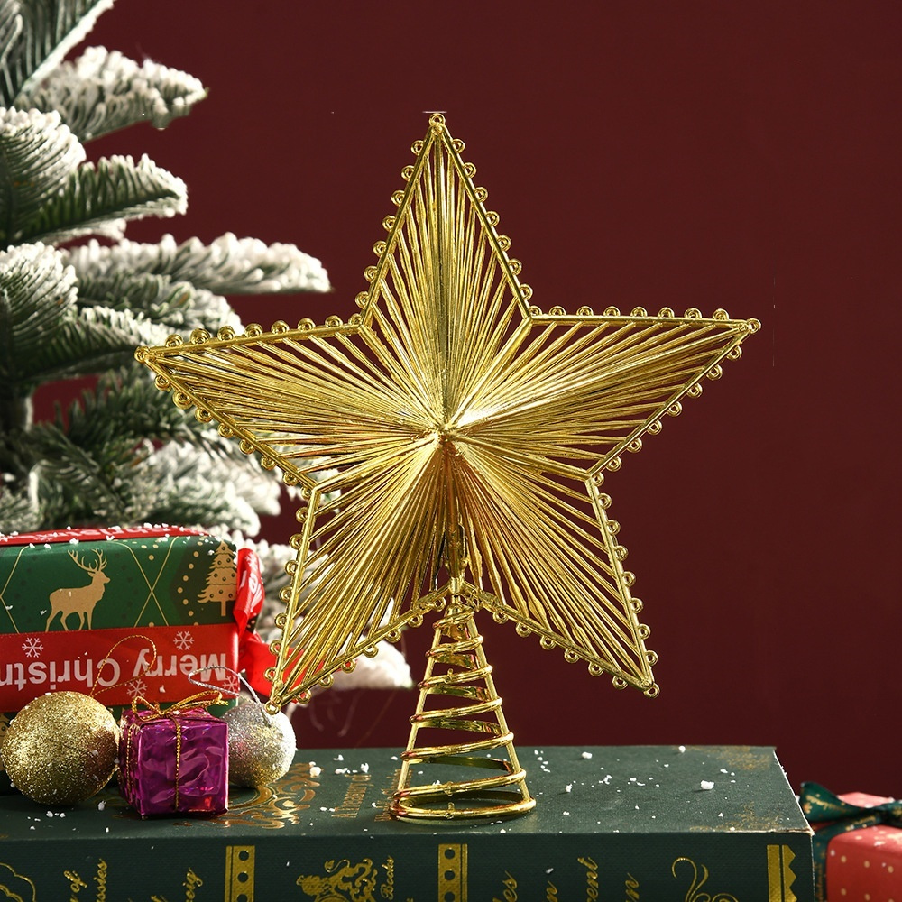 Gold Glitter Christmas Tree To - Star Tree Topper 评论和价格
