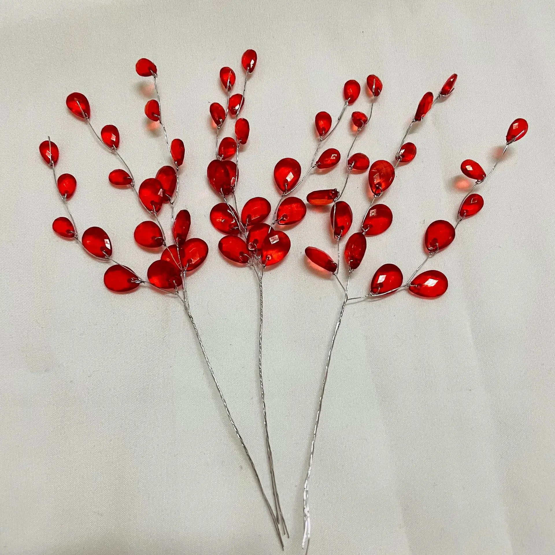 50Pcs 3-Forks Acrylic Strip Wa - Christmas Wreath Fake 评论和价格