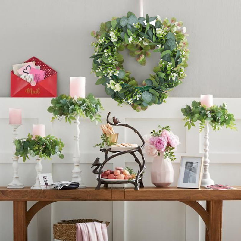 Eucalyptus Wreath Flowers Gift - Christmas Wreath Fake 评论和价格