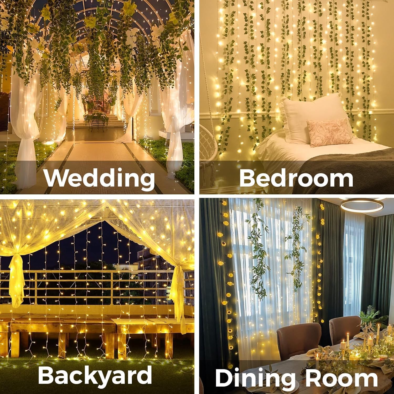 Curtain Lights For Bedroom 200 - Led Fairy String Lights 评论和价格