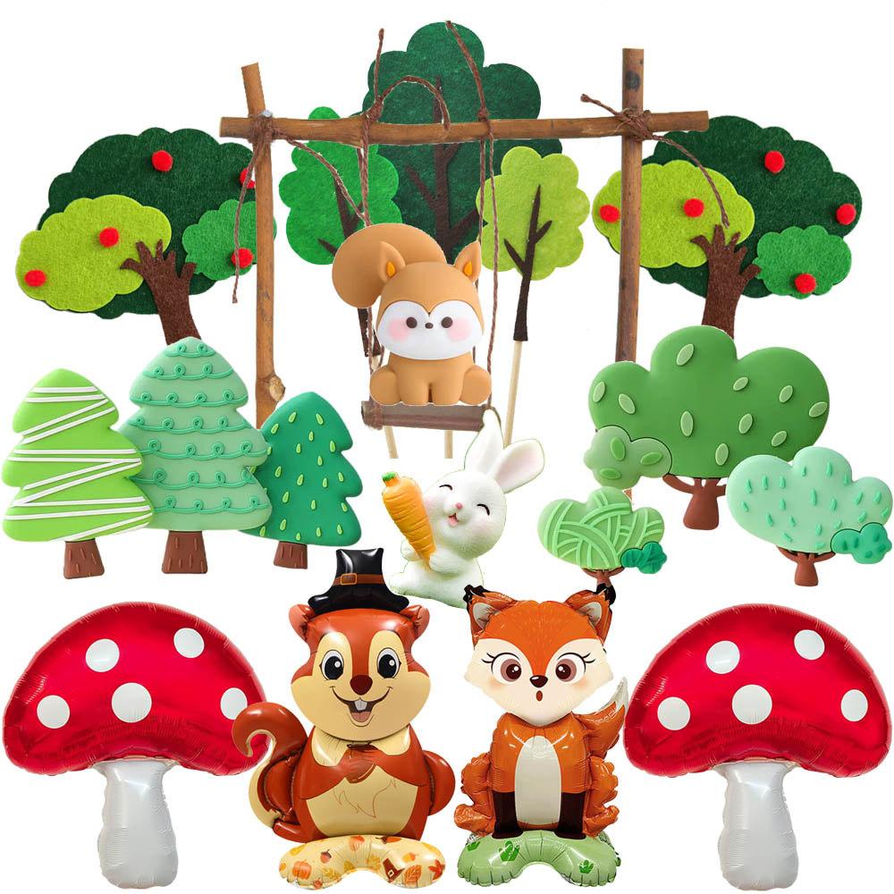 Woodland Cartoon Animal Cake D - Star Tree Topper 评论和价格