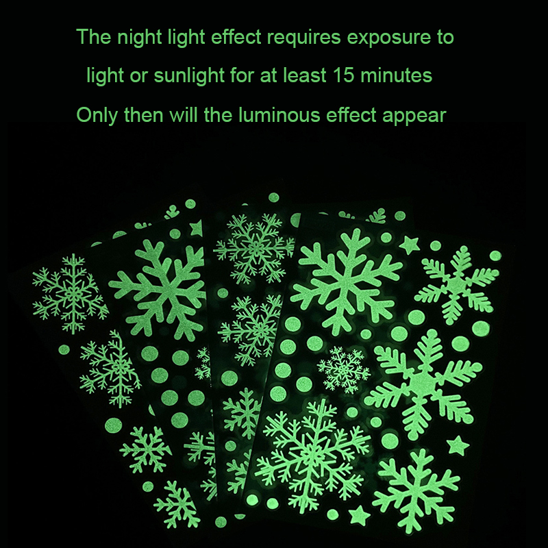 Christmas Luminous Snowflake W - Snowflake Window Decal 评论和价格