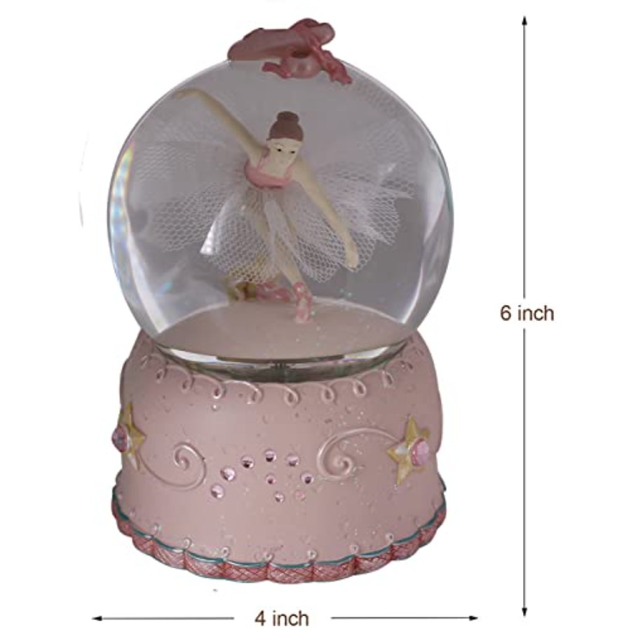 Ballerina Girl Swan Lake Rotat - Snow Globe Musical 评论和价格