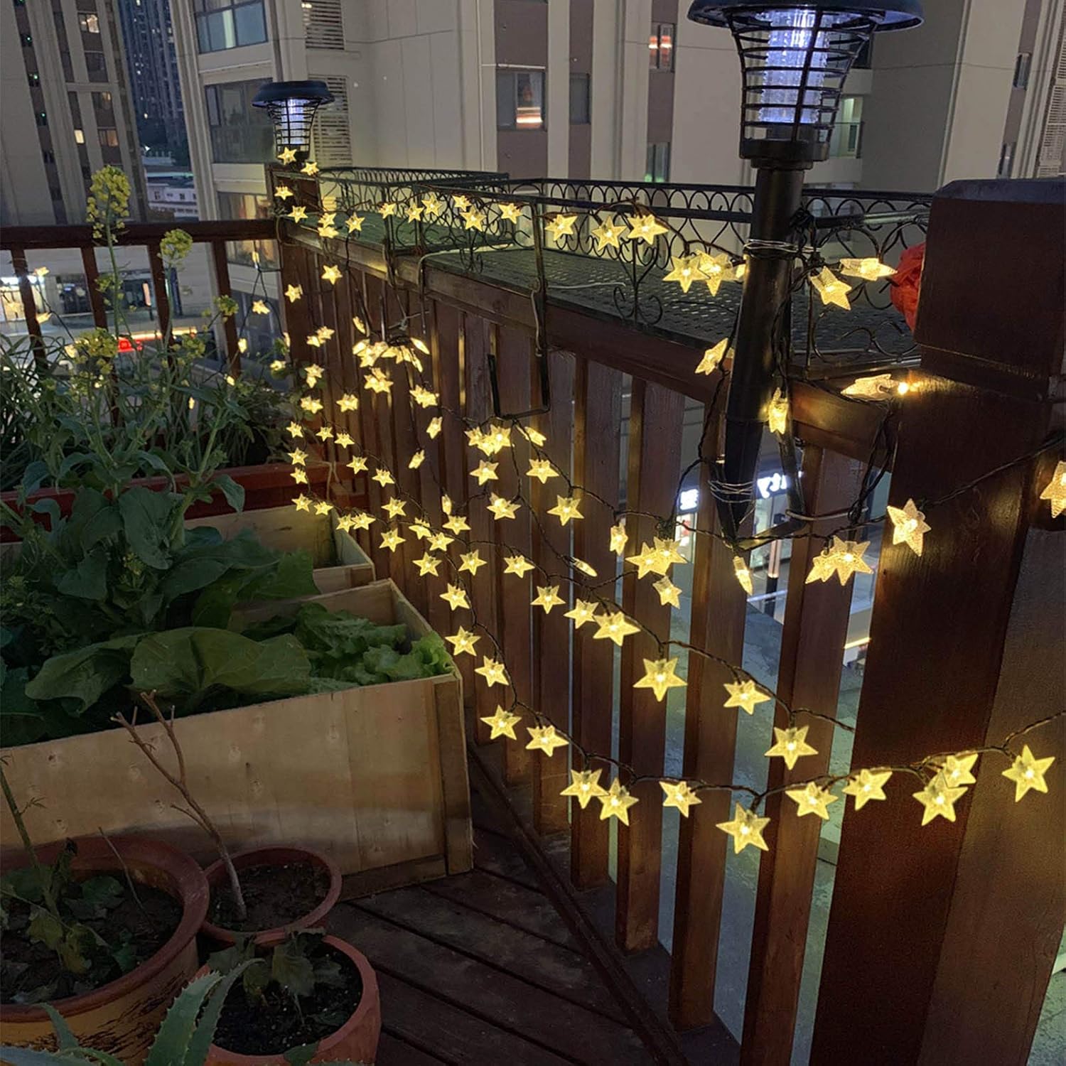 50ft 120 LED Solar Star Fairy  - Led Fairy String Lights 评论和价格