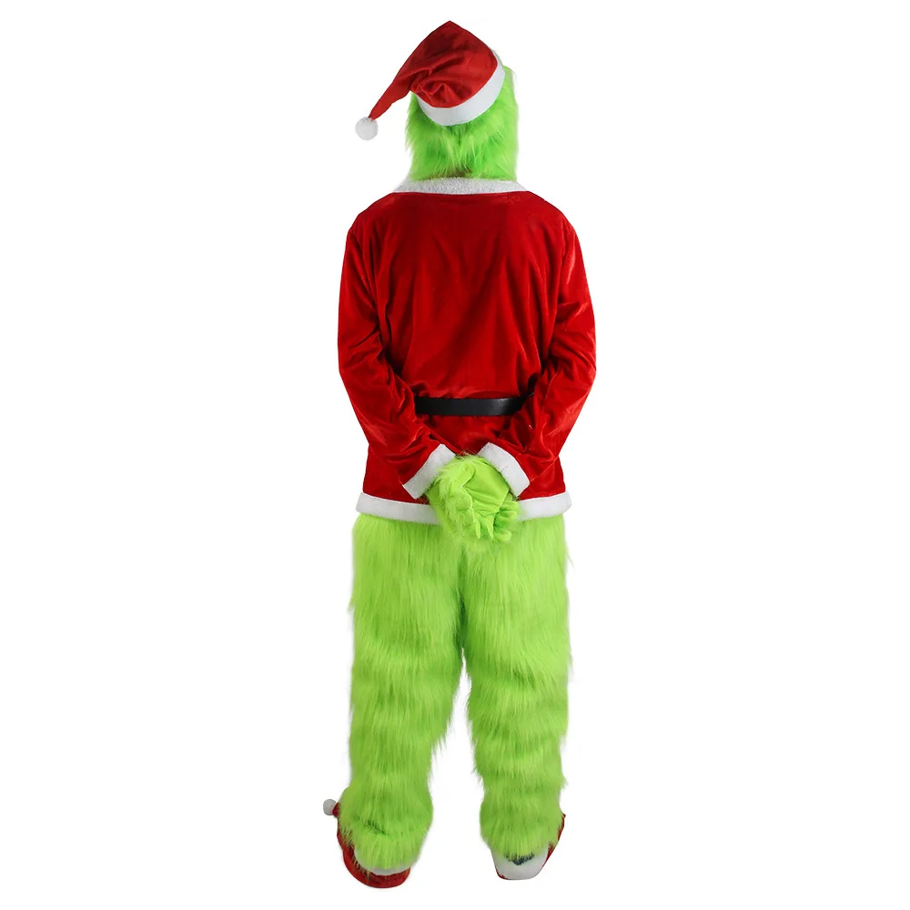 Merry Christmas Grinch Cosplay - Santa Hat Plush 评论和价格