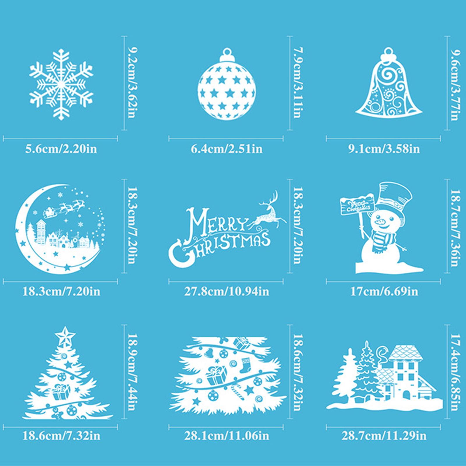 Christmas Decoration Window St - Snowflake Window Decal 评论和价格