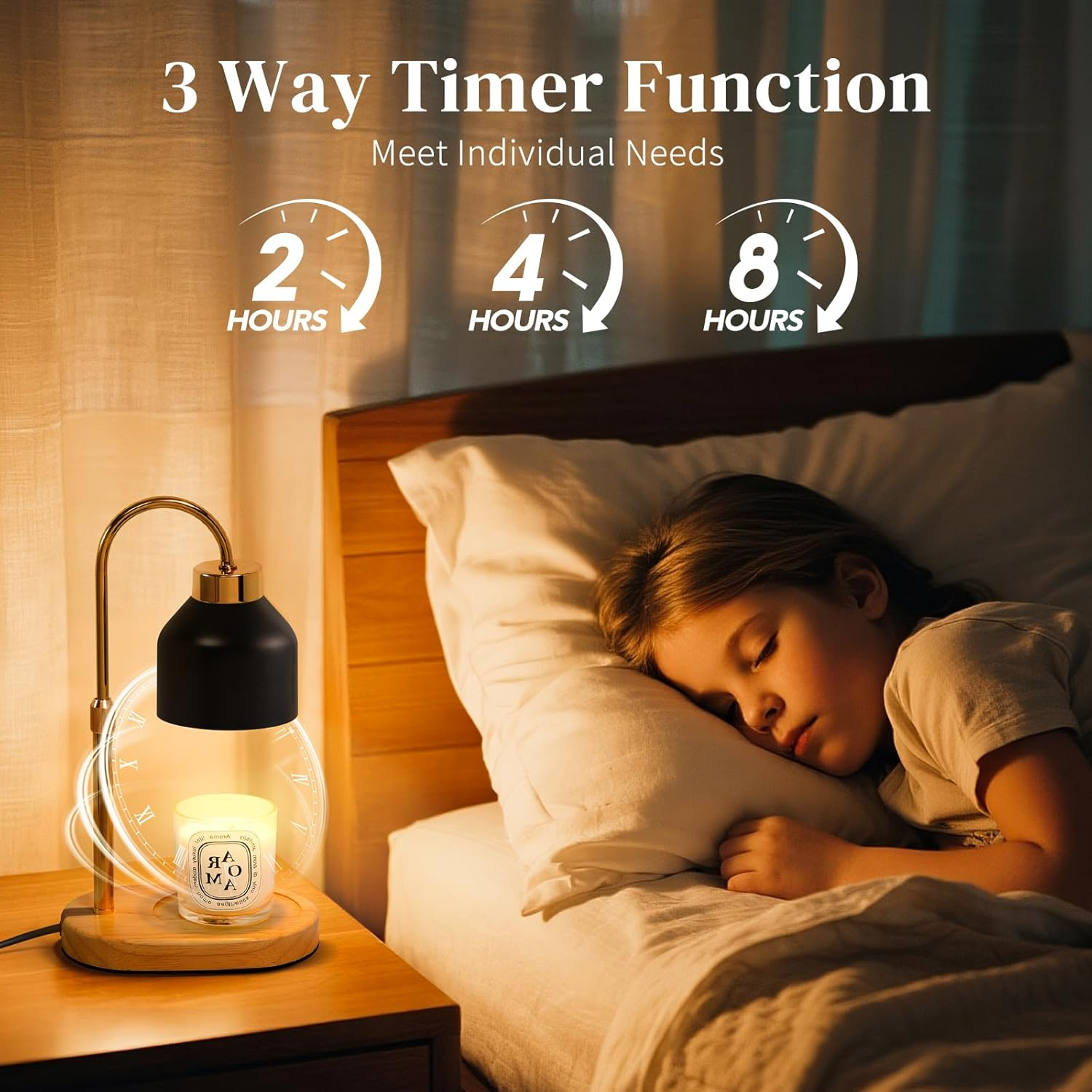 Black Candle Warmer Lamp with  - Holiday Candle Set 评论和价格