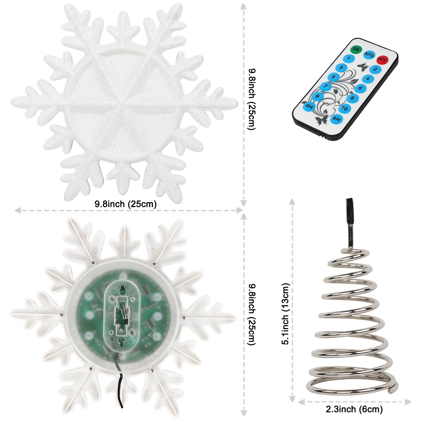 OurWarm Lighted Christmas Tree - Star Tree Topper 评论和价格