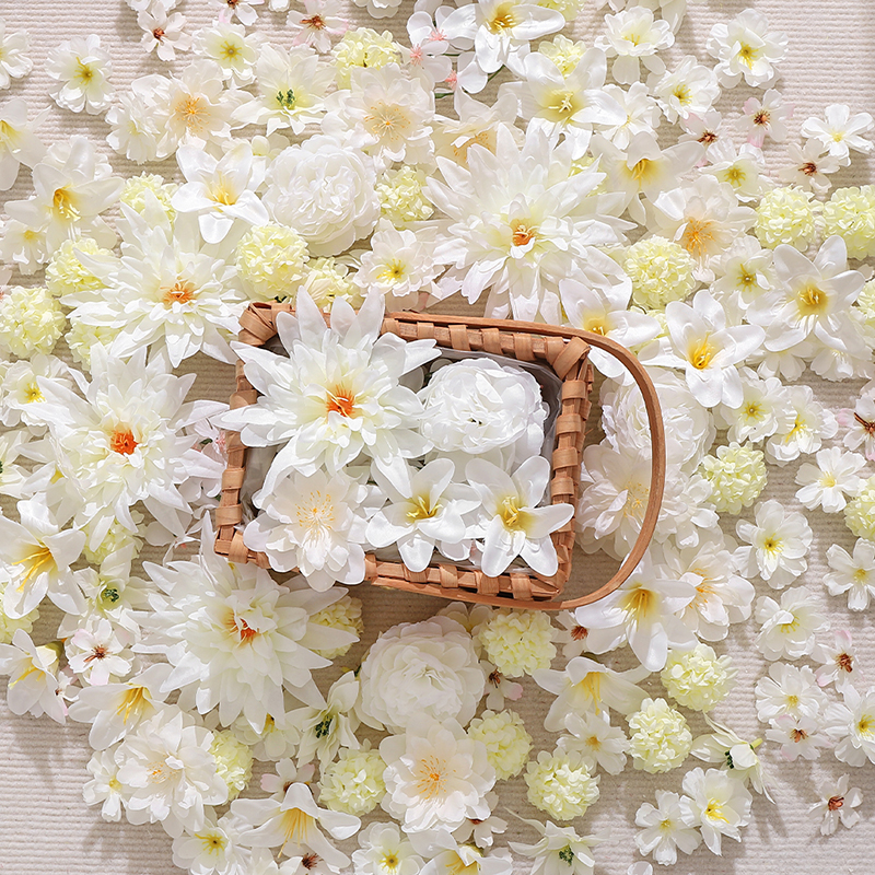 20Pcs Mix White Artificial Flo - Christmas Wreath Fake 评论和价格