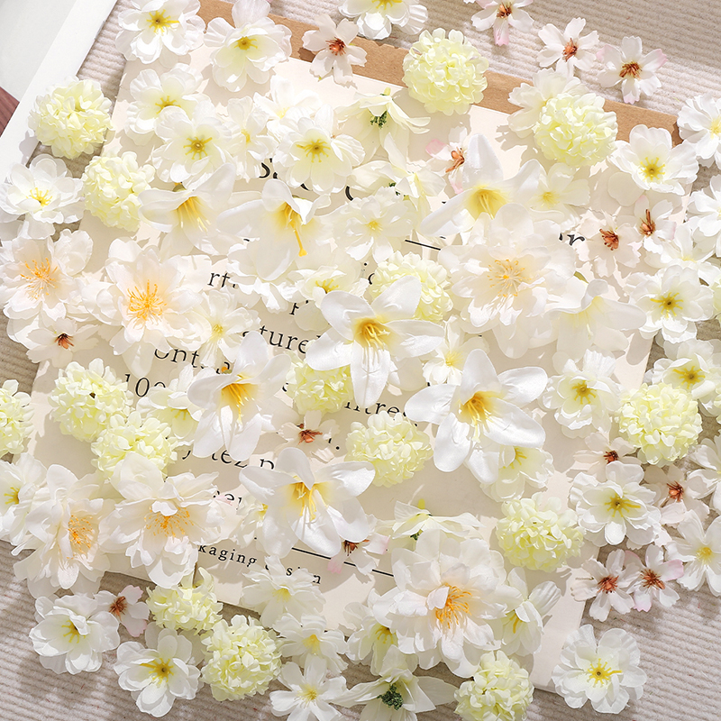 20Pcs Mix White Artificial Flo - Christmas Wreath Fake 评论和价格