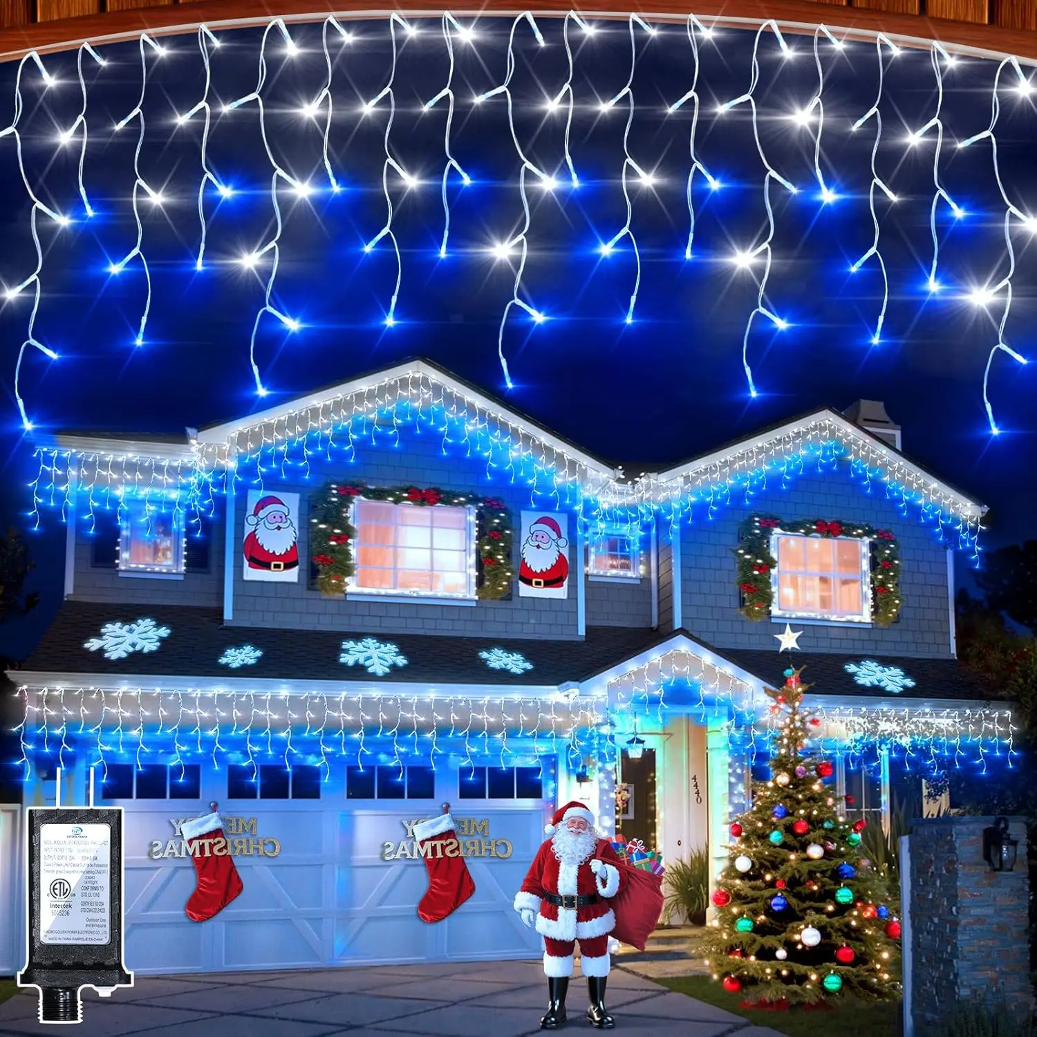50ft 504 LED Icicle Lights, 12 - Led Fairy String Lights 评论和价格