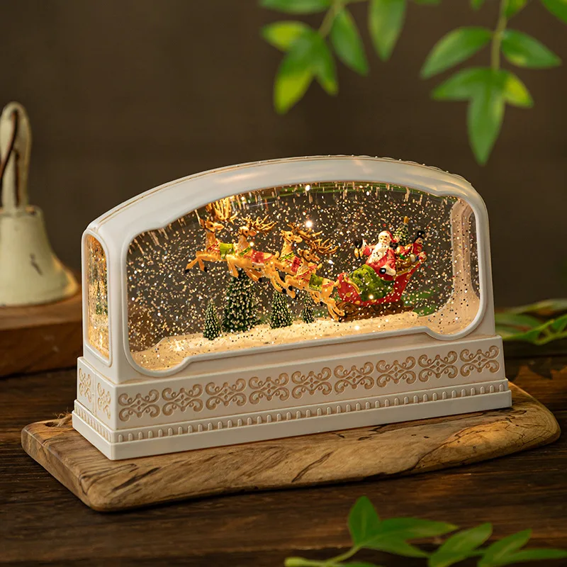 Rectangular Resin Snow Globe M - Snow Globe Musical 评论和价格