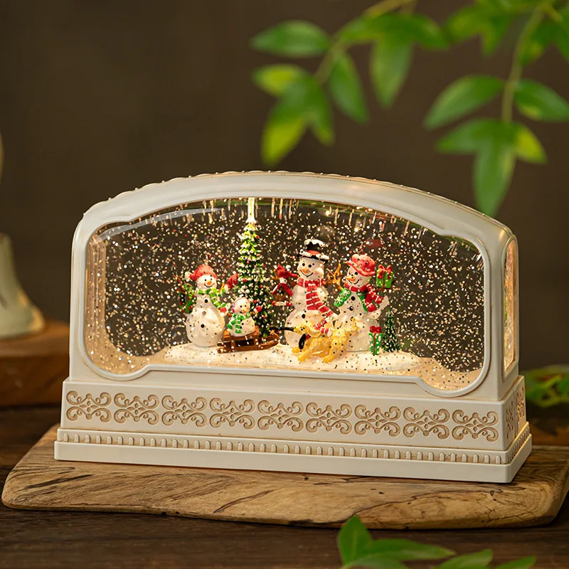 Rectangular Resin Snow Globe M - Snow Globe Musical 评论和价格