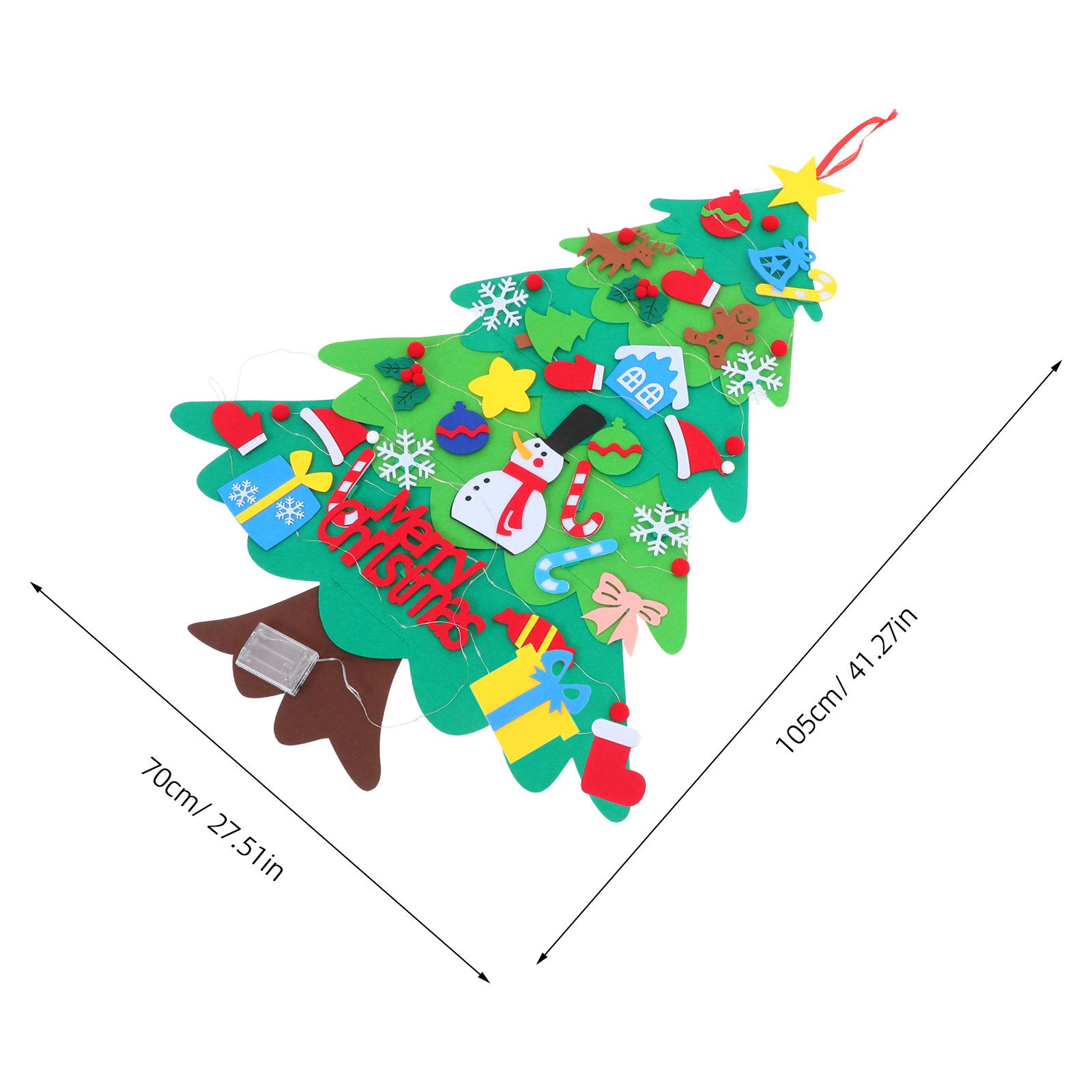 1Set Felt Christmas Tree Wall  - Christmas Stocking Hanging 评论和价格