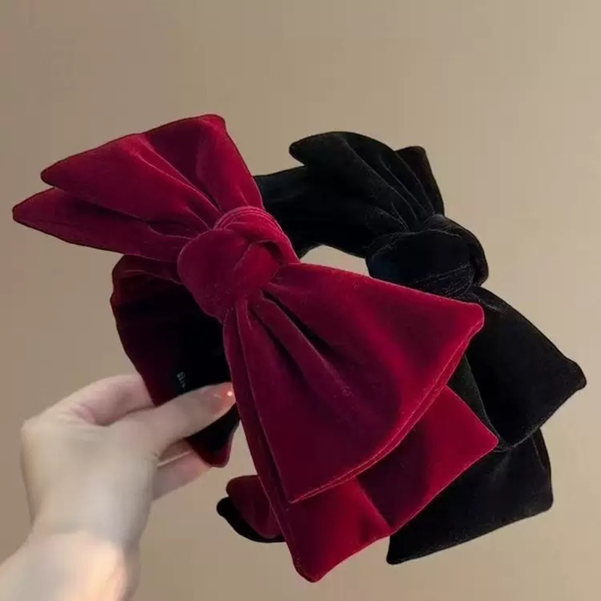 AWAYTR 1pc Large Velvet Bow Ha - Ribbon Bow Gift 评论和价格