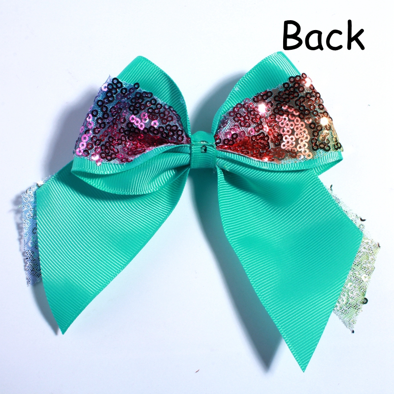 12CM Big Bling Sequins Grosgra - Ribbon Bow Gift 评论和价格