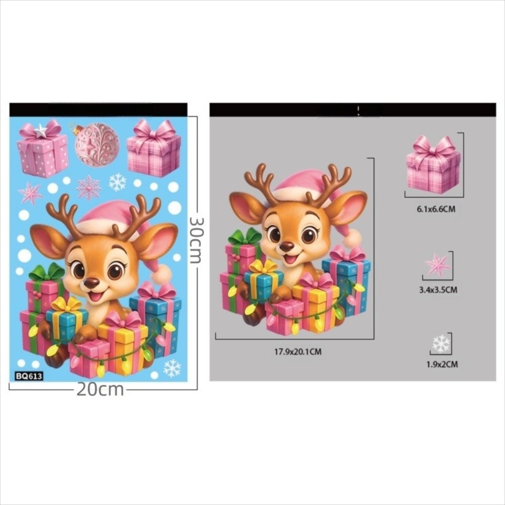 Cartoon PVC Window Stickers Sn - Snowflake Window Decal 评论和价格