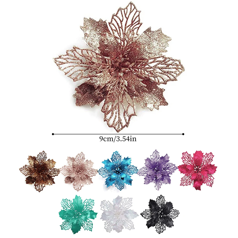 9cm Glitter Artifical Christma - Christmas Wreath Fake 评论和价格