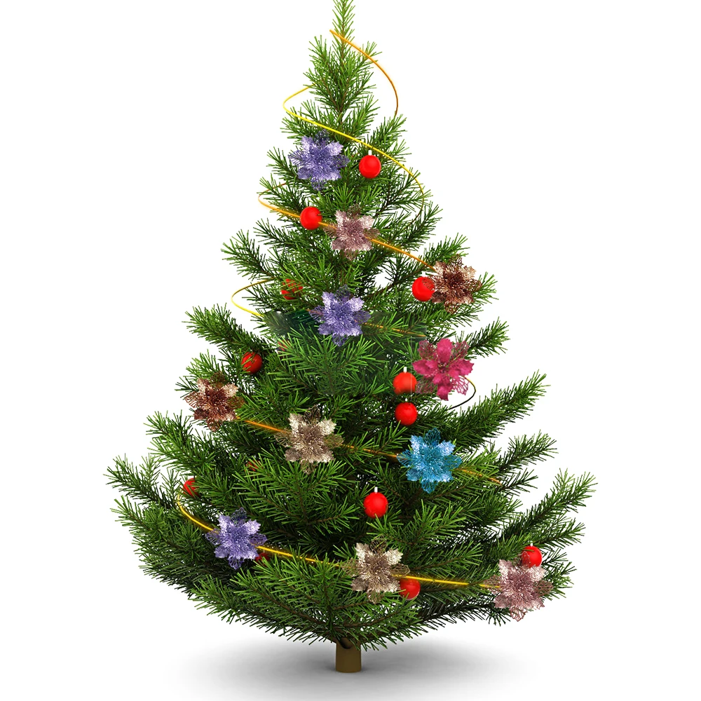 9cm Glitter Artifical Christma - Christmas Wreath Fake 评论和价格