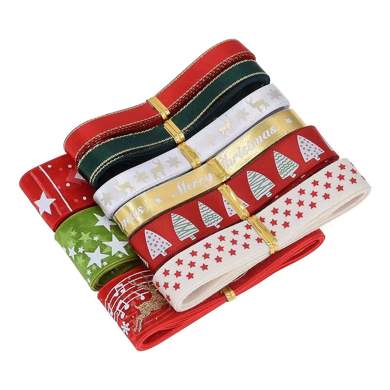 9pcs Christmas Ribbons Set Fes - Gift Box Wrap Set 评论和价格