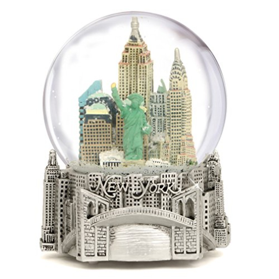 Silver Musical New York City S - Snow Globe Musical 评论和价格