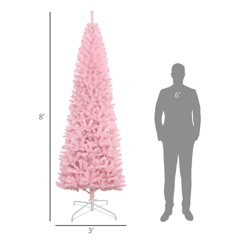 HOMCOM 8' Artificial Christmas - Christmas Tree Artificial 评论和价格