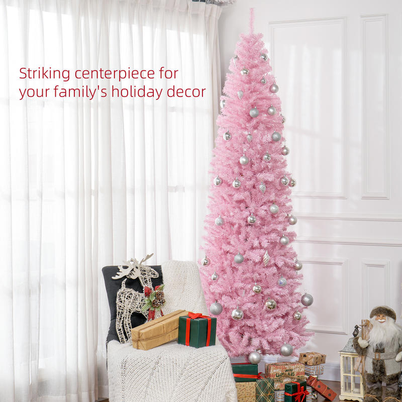 HOMCOM 8' Artificial Christmas - Christmas Tree Artificial 评论和价格