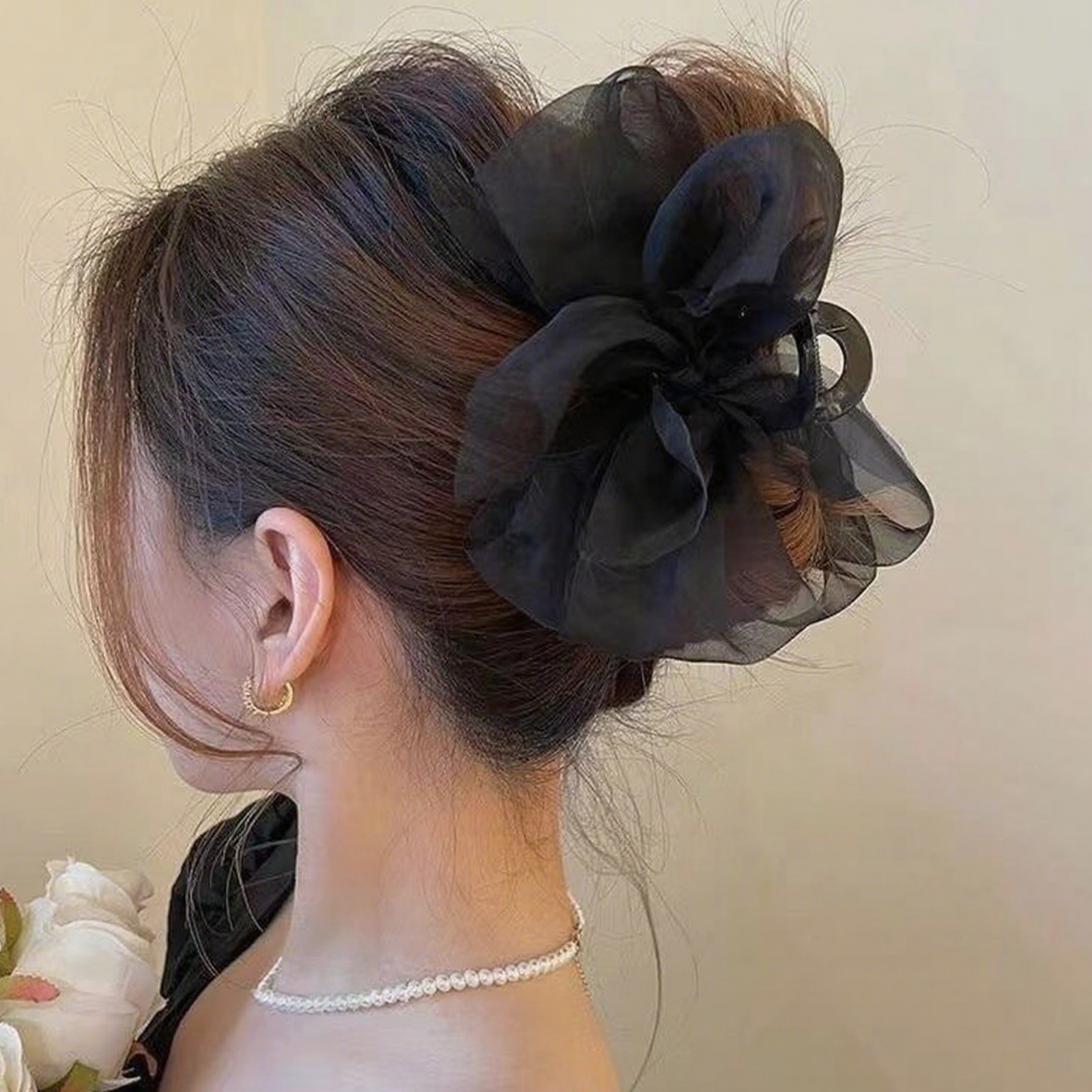 1PCFashion Mesh Tulle Large Bo - Ribbon Bow Gift 评论和价格