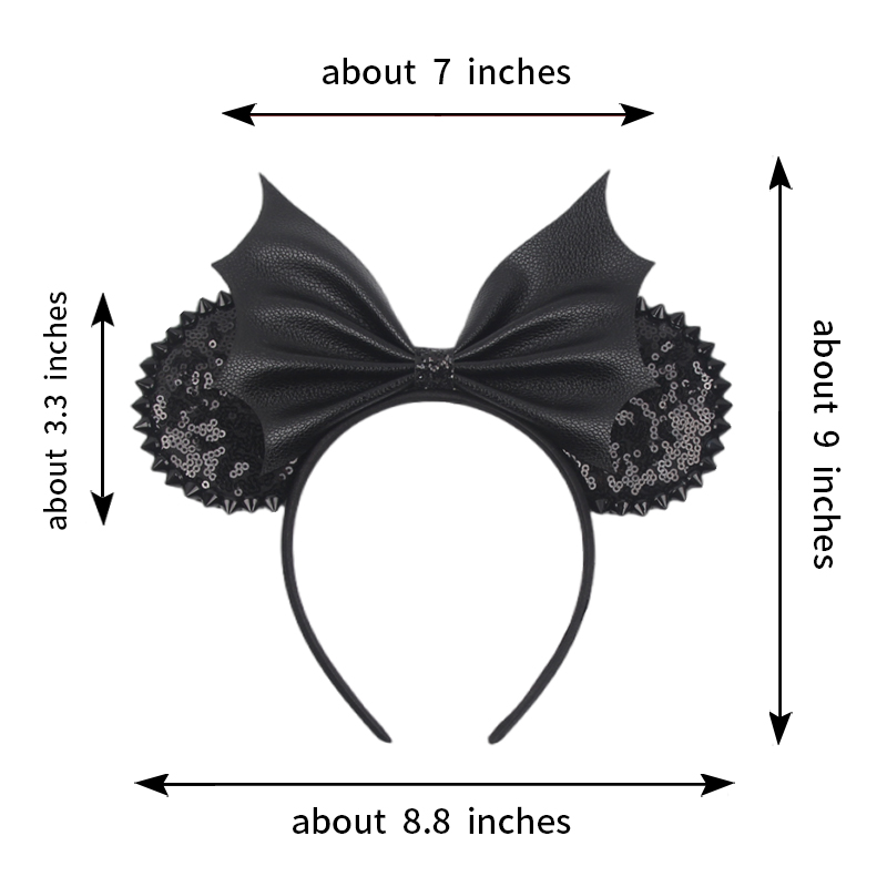 NEW Halloween Mouse Ears Headb - Ribbon Bow Gift 评论和价格