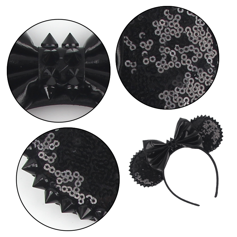 NEW Halloween Mouse Ears Headb - Ribbon Bow Gift 评论和价格