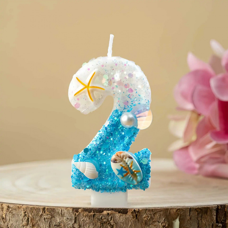 Shell-shaped Starfish Digital  - Holiday Candle Set 评论和价格