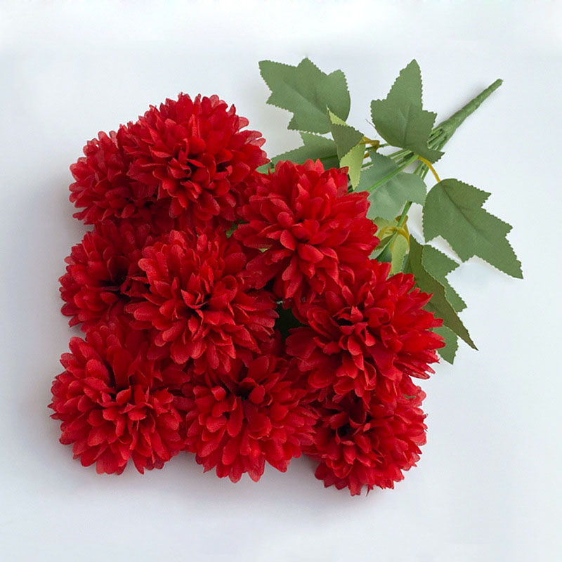 Artificial Flower Bouquet Chry - Christmas Wreath Fake 评论和价格