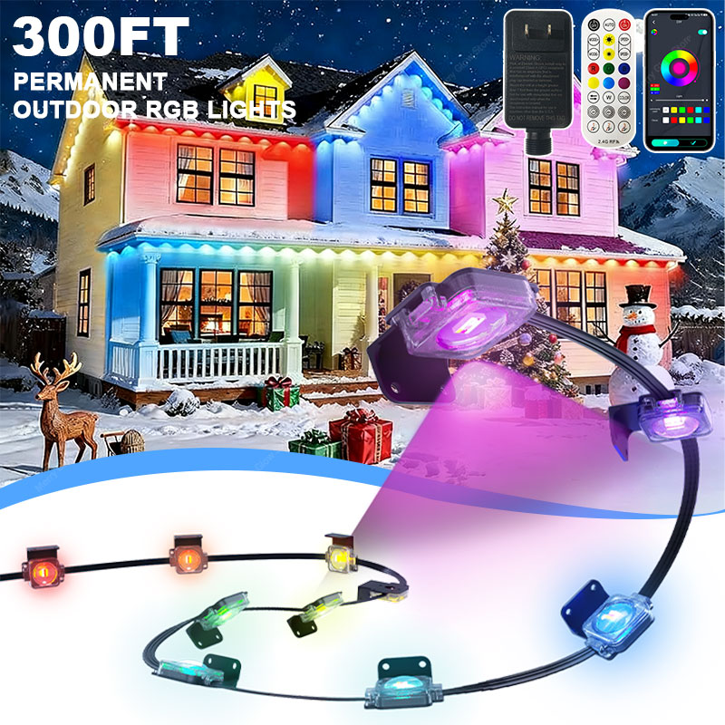 Permanent Outdoor Eave Lights  - Led Fairy String Lights 评论和价格