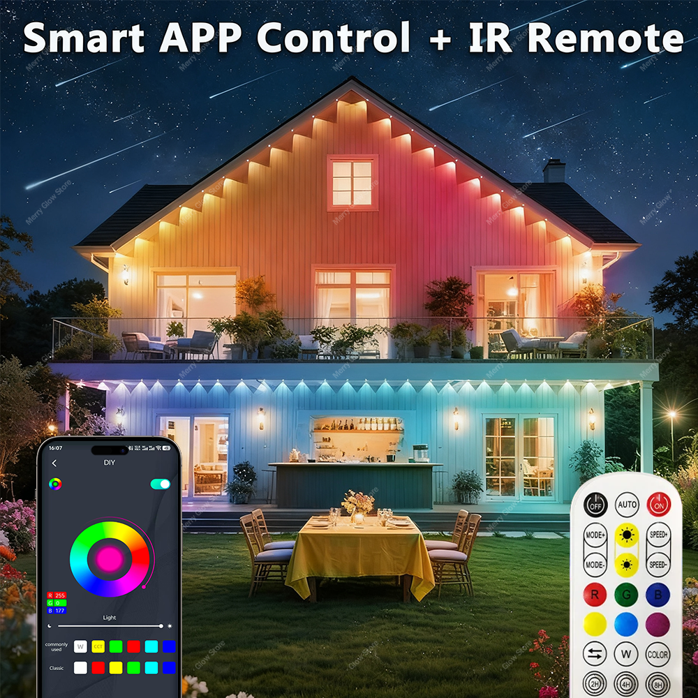 Permanent Outdoor Eave Lights  - Led Fairy String Lights 评论和价格
