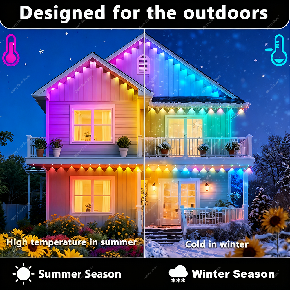 Permanent Outdoor Eave Lights  - Led Fairy String Lights 评论和价格