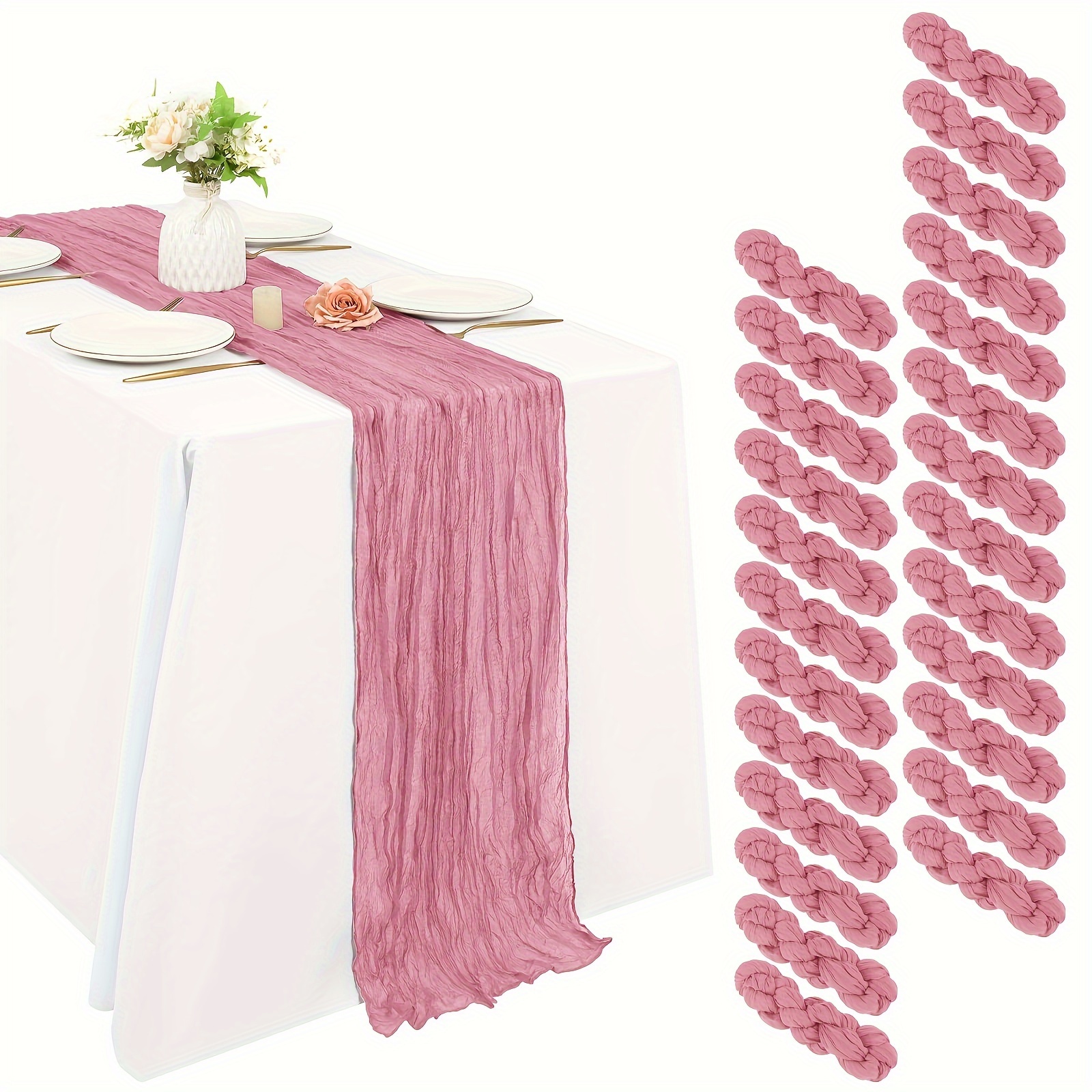 Of 25 Black Cheesecloth Table  - Christmas Table Runner 评论和价格