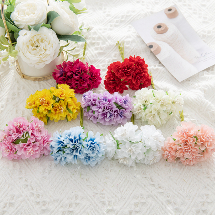 18Pcs Artificial Flowers Stame - Christmas Wreath Fake 评论和价格