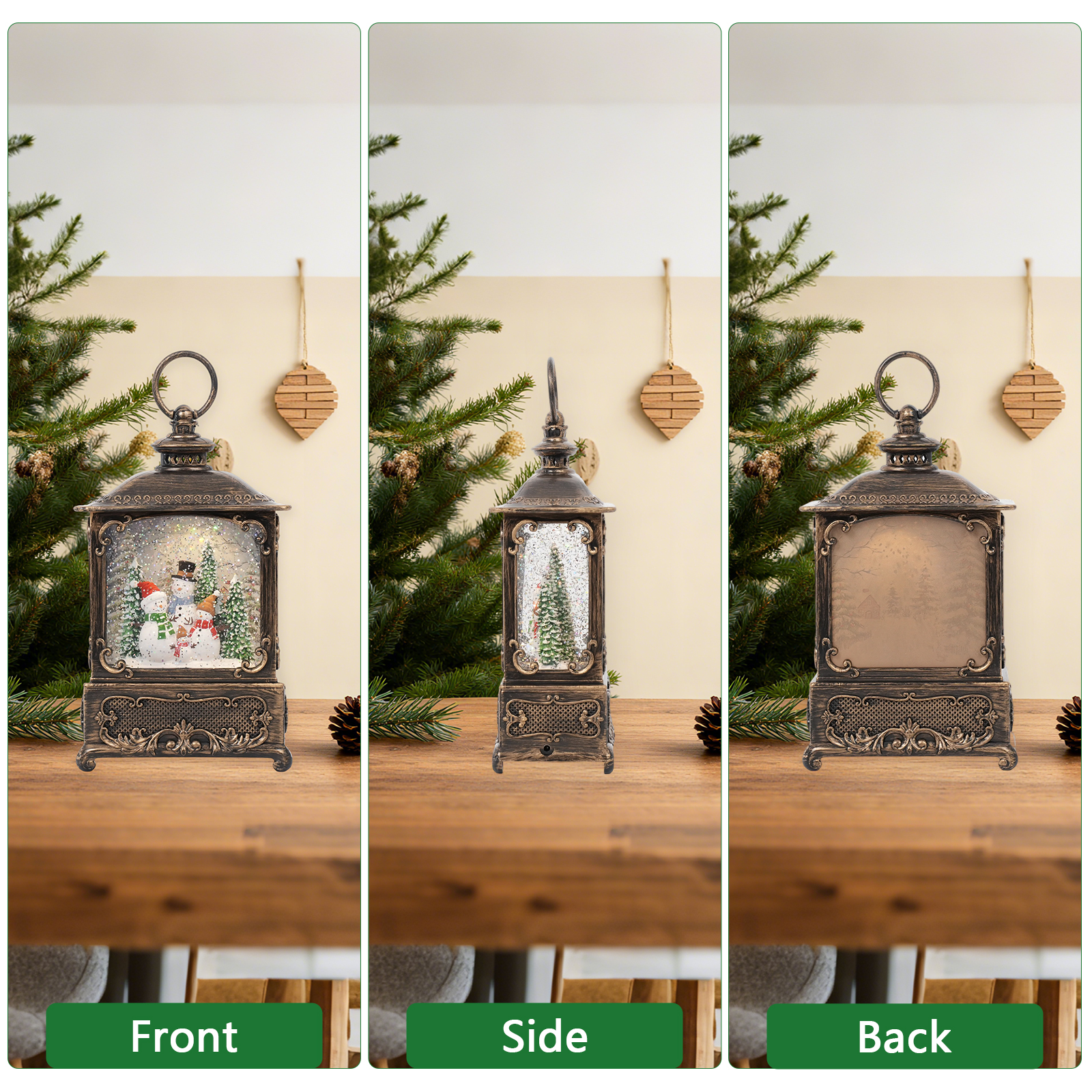 Music Snow Globe Lantern with  - Snow Globe Musical 评论和价格
