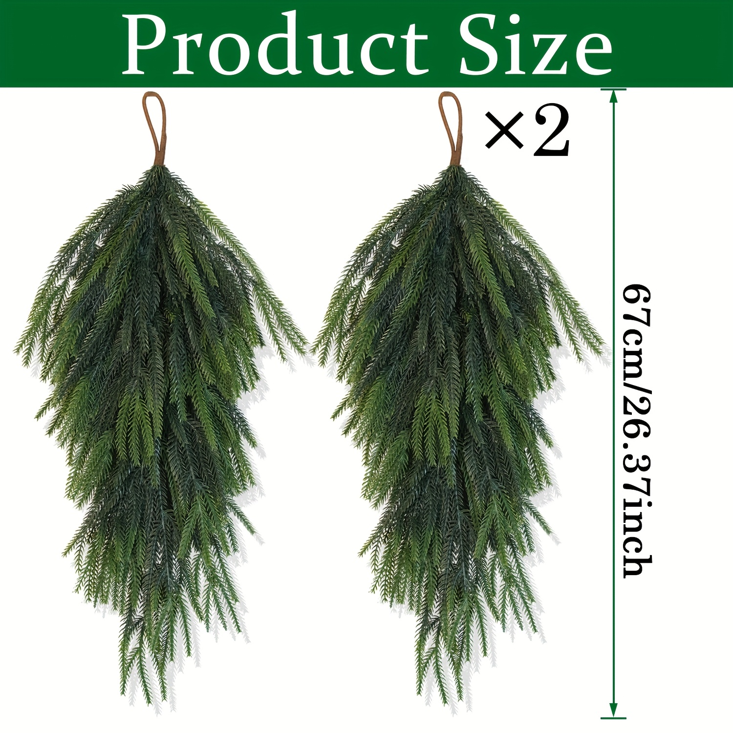4pcs/2pcs Artificial Pine Need - Christmas Tree Artificial 评论和价格
