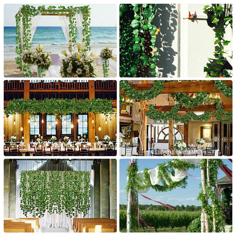 2.3m Silk Leaves Fake Creeper  - Led Fairy String Lights 评论和价格